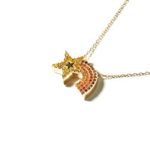 Load image into Gallery viewer, JuJu Shooting Star Charm Necklace - Orange
