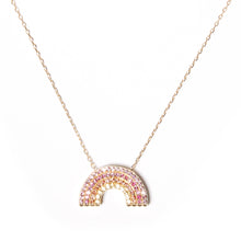 Load image into Gallery viewer, JuJu Rainbow Charm Necklace - Pink, Yellow &amp; Orange
