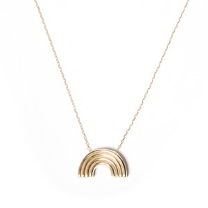 JuJu Rainbow Charm Necklace - Pink Ombre