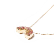 Load image into Gallery viewer, JuJu Rainbow Charm Necklace - Pink, Yellow &amp; Orange

