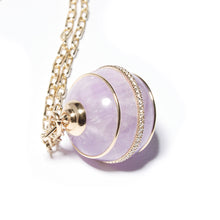 Load image into Gallery viewer, Found Sphere Pendant Necklace - Amethyst
