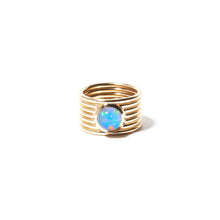 Load image into Gallery viewer, Found Cigar Band Ring - Peruvian Opal
