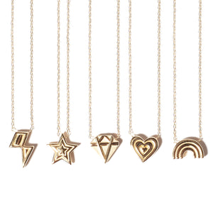 Mini Juju Diamond Charm Necklace