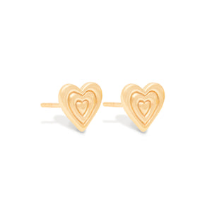 Mini Juju Heart Stud Earrings