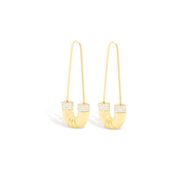 Crew Tube Earring - Diamond
