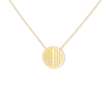 Load image into Gallery viewer, Found Small Disk Pendant Necklace - White Diamond &amp; Moonstone

