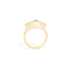 Evolve Cocktail Ring - Emerald
