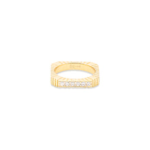 Load image into Gallery viewer, Spark Etched Stacking Band Ring - Diamond
