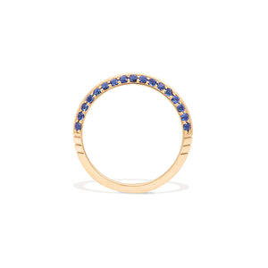 The Crew Knife Edge Stacking Ring - Blue Sapphire