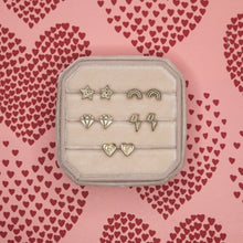 Load image into Gallery viewer, Mini Juju Heart Stud Earrings
