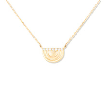 Load image into Gallery viewer, Edge Ferris Wheel Charm Necklace - Diamond

