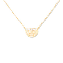 Load image into Gallery viewer, The Edge Ferris Wheel Charm Necklace - Diamond
