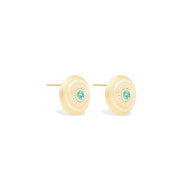 Load image into Gallery viewer, Evolve Large Stud Earring - Emerald
