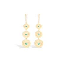 Load image into Gallery viewer, Evolve Chandelier Earring - Emerald
