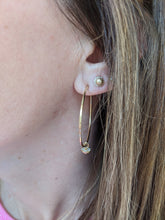 Load image into Gallery viewer, Evolve Hoop Charm Earrings - Diamond
