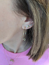 Load image into Gallery viewer, Evolve Hoop Charm Earrings - Diamond
