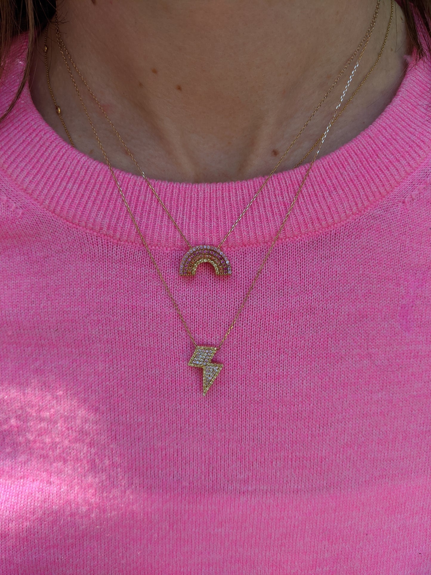 JuJu Lightning Bolt Charm Necklace