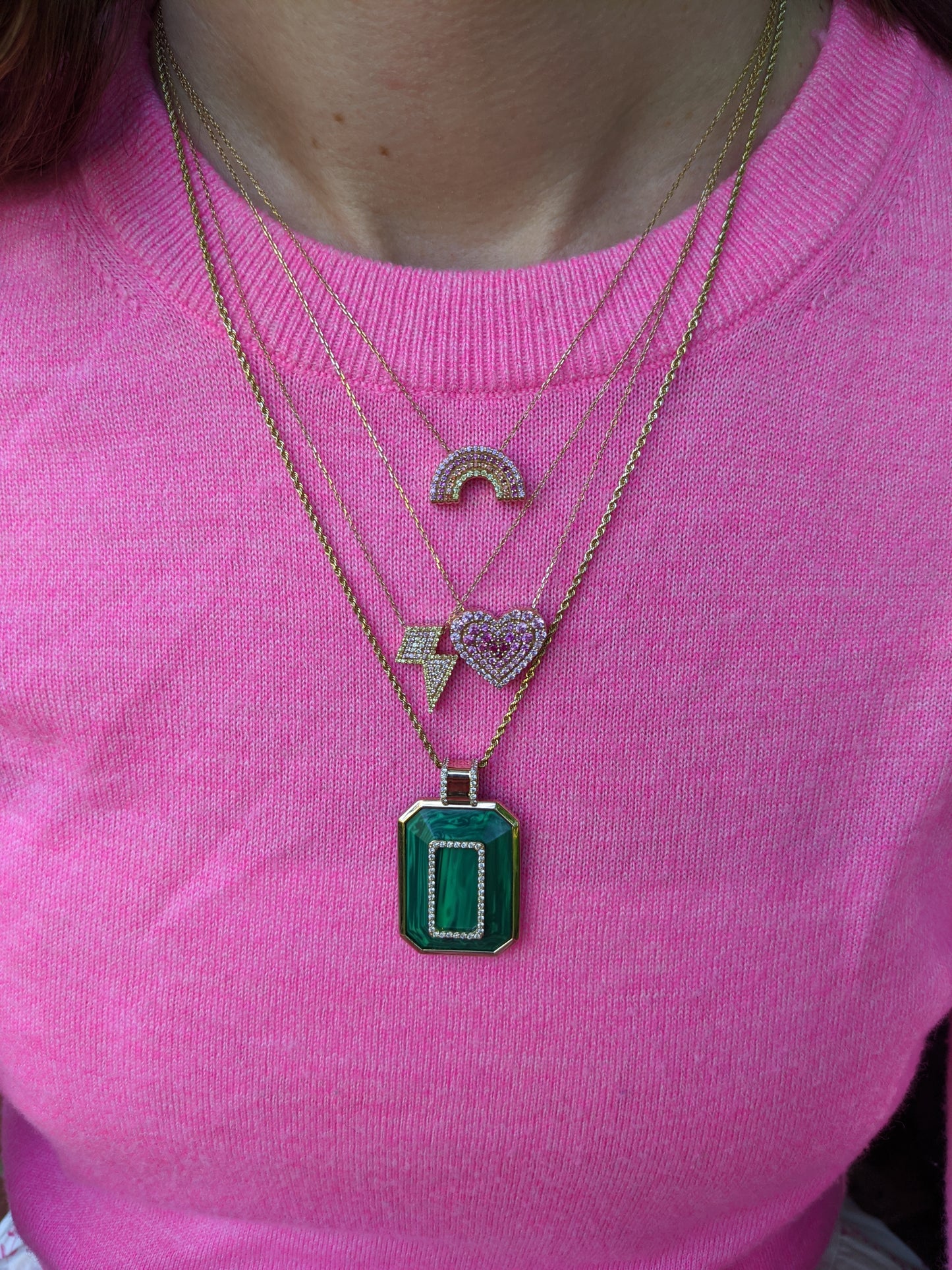 JuJu Lightning Bolt Charm Necklace