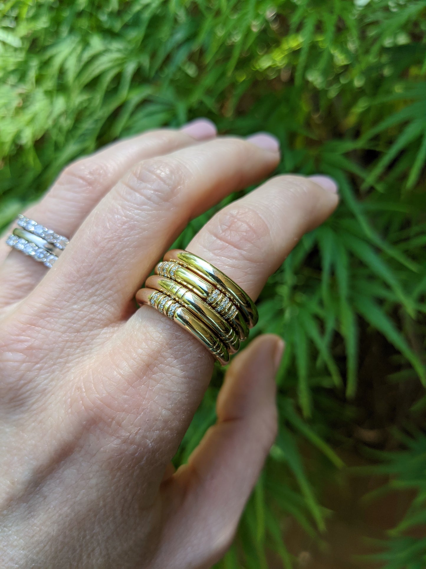 The Crew Stacking Ring - Etched
