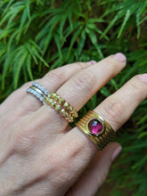 Load image into Gallery viewer, Found Cigar Band Ring - Tourmaline
