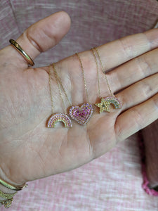 JuJu Shooting Star Charm Necklace - Pastels