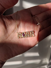 Load image into Gallery viewer, JuJu ROAR Charm Necklace - Garnet
