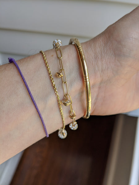 Evolve Single Charm Bracelet - Diamond