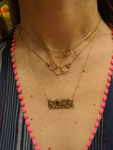 JuJu ROAR Charm Necklace - Garnet