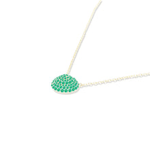 Load image into Gallery viewer, Evolve Pave Pendant Necklace - Emerald
