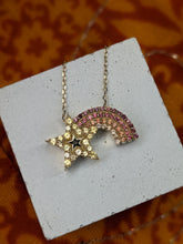Load image into Gallery viewer, JuJu Shooting Star Charm Necklace - Orange
