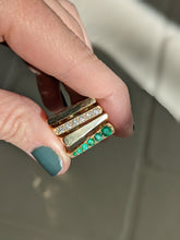 Load image into Gallery viewer, The Edge Straight Stacking Ring - Multi Color Sapphire
