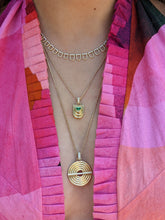 Load image into Gallery viewer, Edge Disk Pendant Necklace
