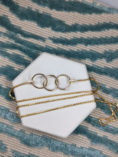 Crew Triple Circle Necklace