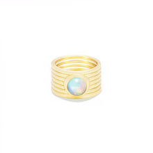 Load image into Gallery viewer, Found Cigar Band Ring - Opal
