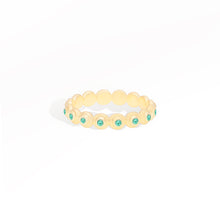 Load image into Gallery viewer, Evolve Stacking Ring - Small (Emerald)
