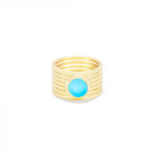 Load image into Gallery viewer, Found Cigar Band Ring - Turquoise
