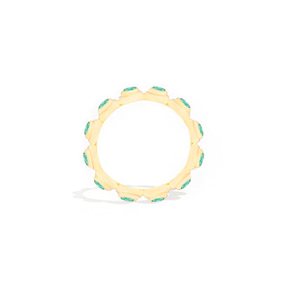 Evolve Stacking Ring - Large (Emerald)