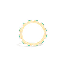 Load image into Gallery viewer, Evolve Stacking Ring - Large (Emerald)
