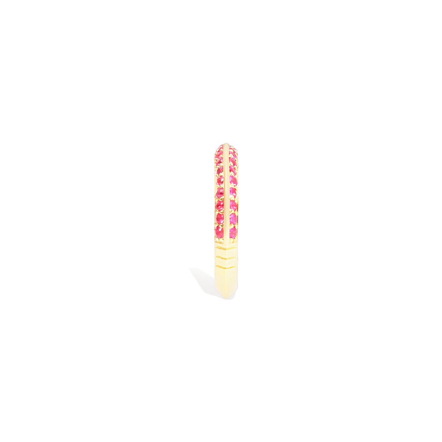 Crew Knife Edge Stacking Ring - Pink Sapphire