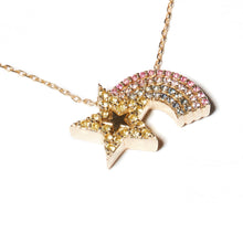 Load image into Gallery viewer, JuJu Shooting Star Charm Necklace - Pastels

