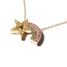 Load image into Gallery viewer, JuJu Shooting Star Charm Necklace - Pastels
