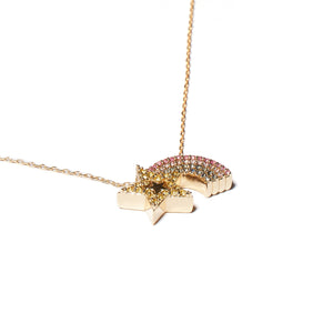 JuJu Shooting Star Charm Necklace - Pastels