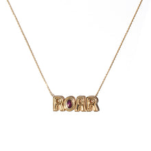 Load image into Gallery viewer, JuJu ROAR Charm Necklace - Garnet

