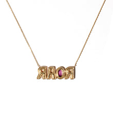 Load image into Gallery viewer, JuJu ROAR Charm Necklace - Garnet
