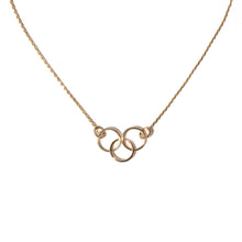 Load image into Gallery viewer, The Crew Triple Circle Necklace - Diamond
