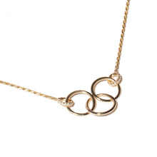 Load image into Gallery viewer, The Crew Triple Circle Necklace - Diamond
