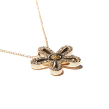 Load image into Gallery viewer, JuJu Flower Charm Necklace - Yellow Sapphire
