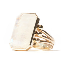 Load image into Gallery viewer, Found Emerald Cut Ring - Moonstone
