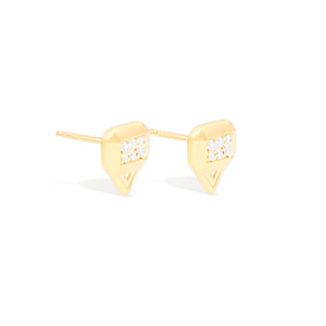 Spark Emerald Cut Stud Earring - Diamond