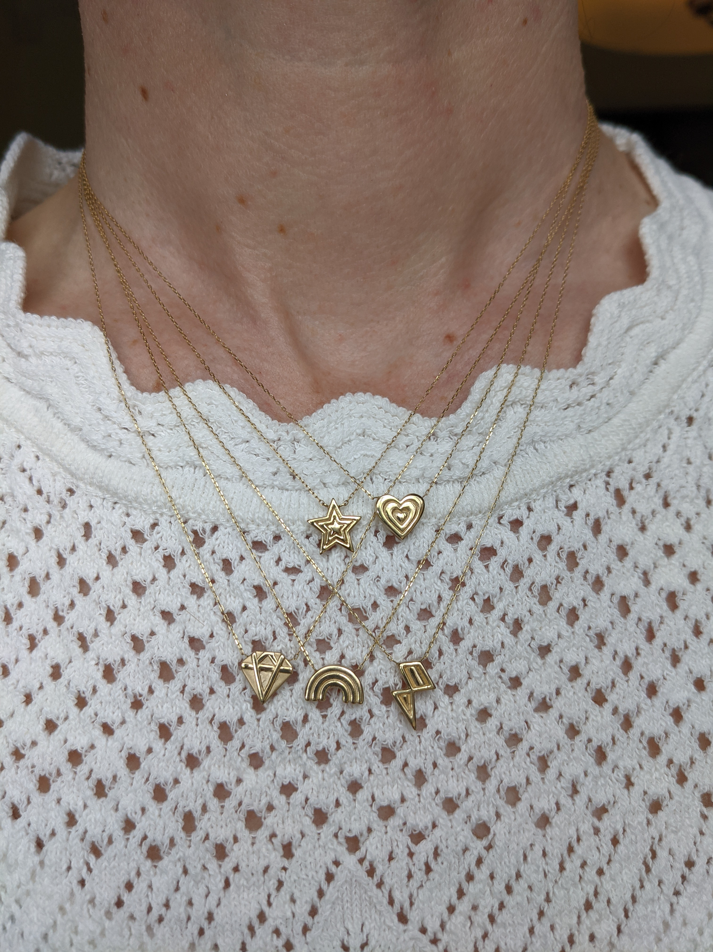 Mini Juju Diamond Charm Necklace